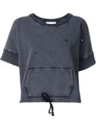 Faith Connexion Short Sleeve Drawstring Sweatshirt