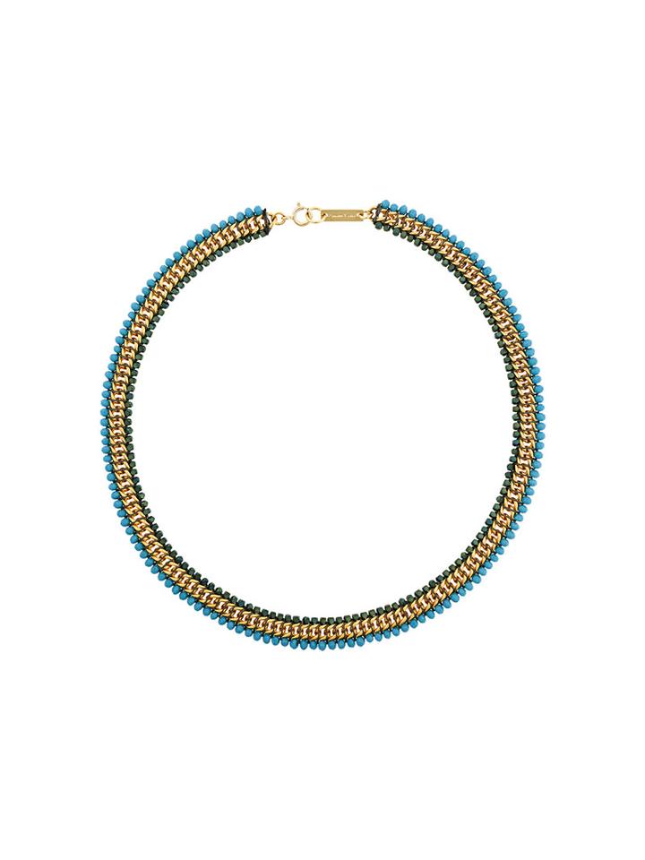 Isabel Marant Étoile Beaded Chain Necklace, Blue
