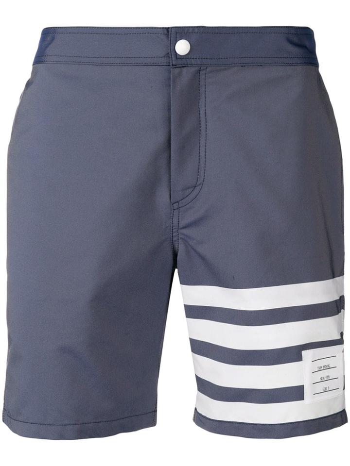 Thom Browne 4-bar Swim-tech Swim Short - Blue