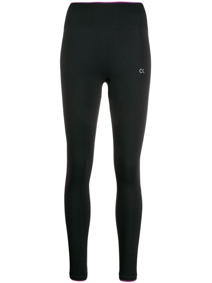 Calvin Klein Slim-fit Performance Leggings - Black