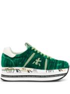 White Premiata Beth Sneakers - Green