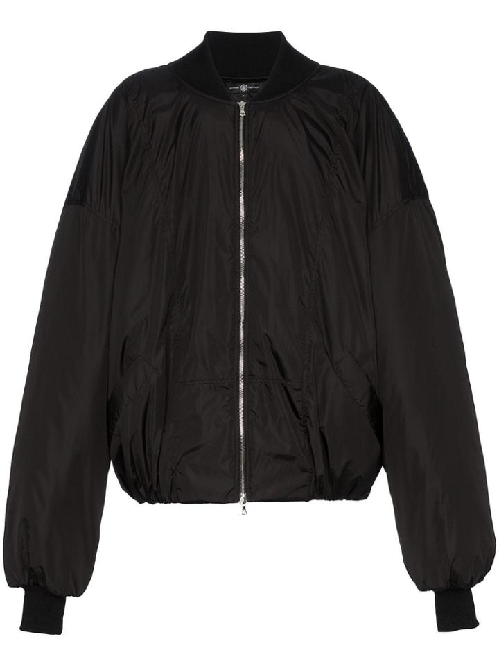 Edward Crutchley Embroidered Bomber Jacket - Black