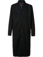 Black Fist Single Breasted Coat, Men's, Size: Large, Wool