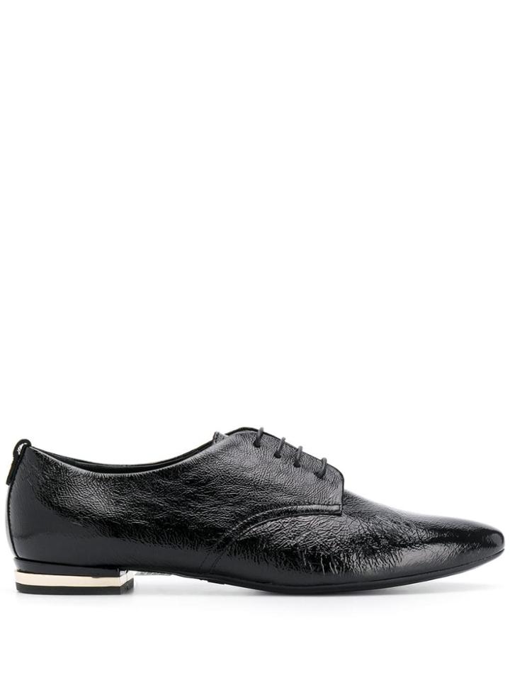 Agl Pointed Derby Shoes - Black
