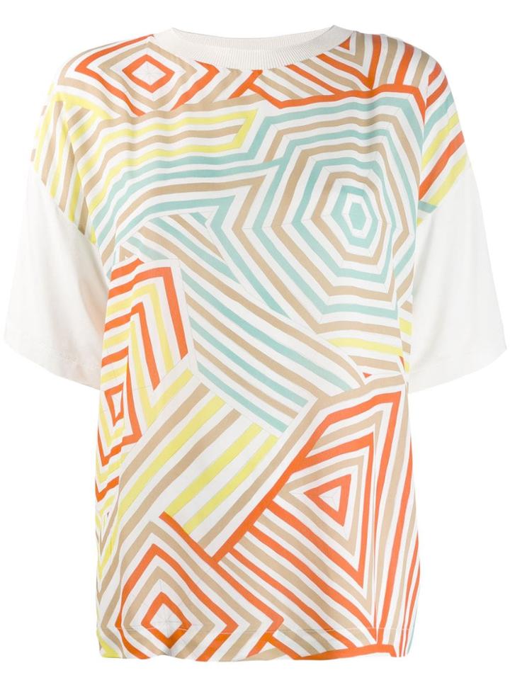 M Missoni Geometric Pattern T-shirt - Neutrals