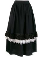 Christopher Kane Feather Princess Skirt - Black