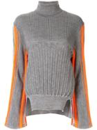 Mame Contrast Side Panel Jumper - Grey
