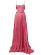 Maria Lucia Hohan 'viki' Evening Dress, Women's, Size: 38, Pink/purple, Silk/nylon/spandex/elastane
