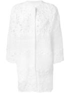 Ermanno Scervino Crochet Panelled Coat