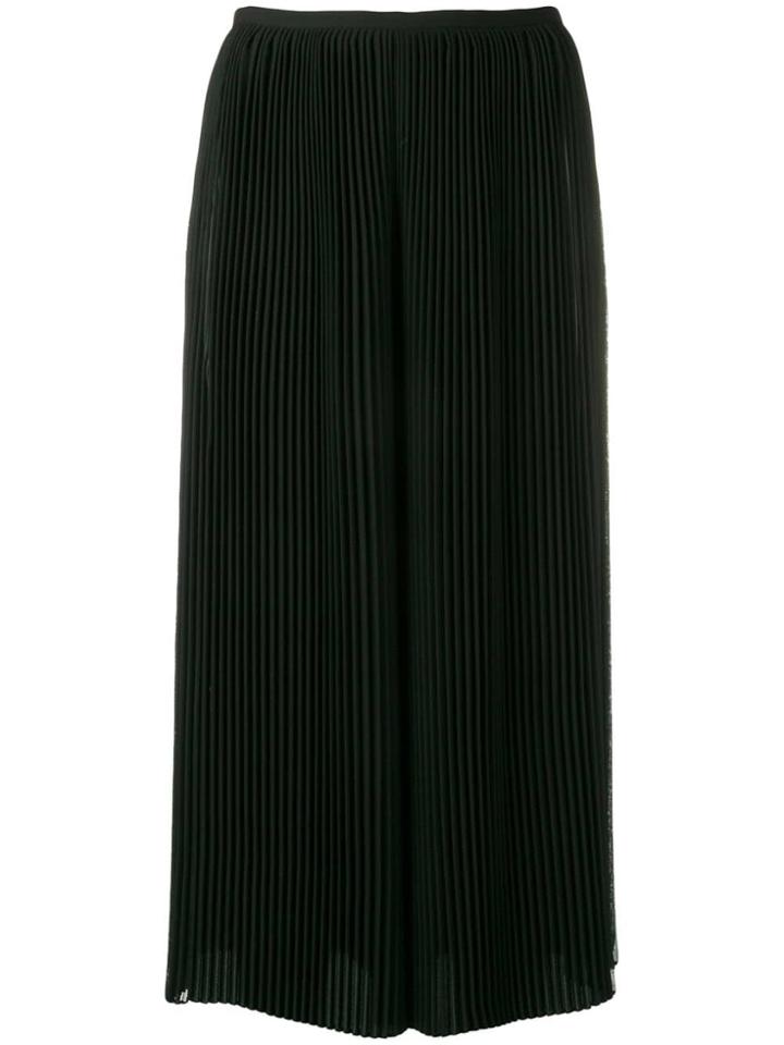 Krizia Micro Pleated Trousers - Black