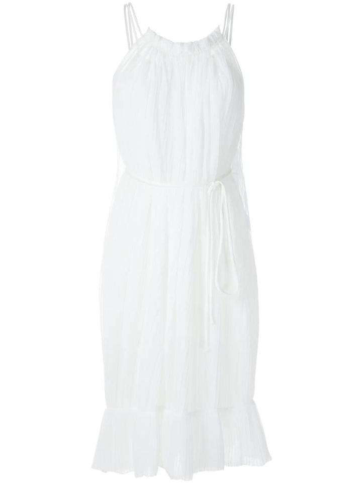 Reinaldo Lourenço Vestido Curto Laco Cintura - White