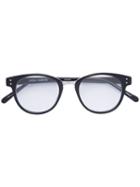 Linda Farrow - Round Frame Glasses - Men - Acetate - One Size, Black, Acetate