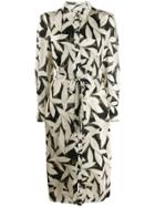 Equipment Foliage Print Shirt Dress - Neutrals