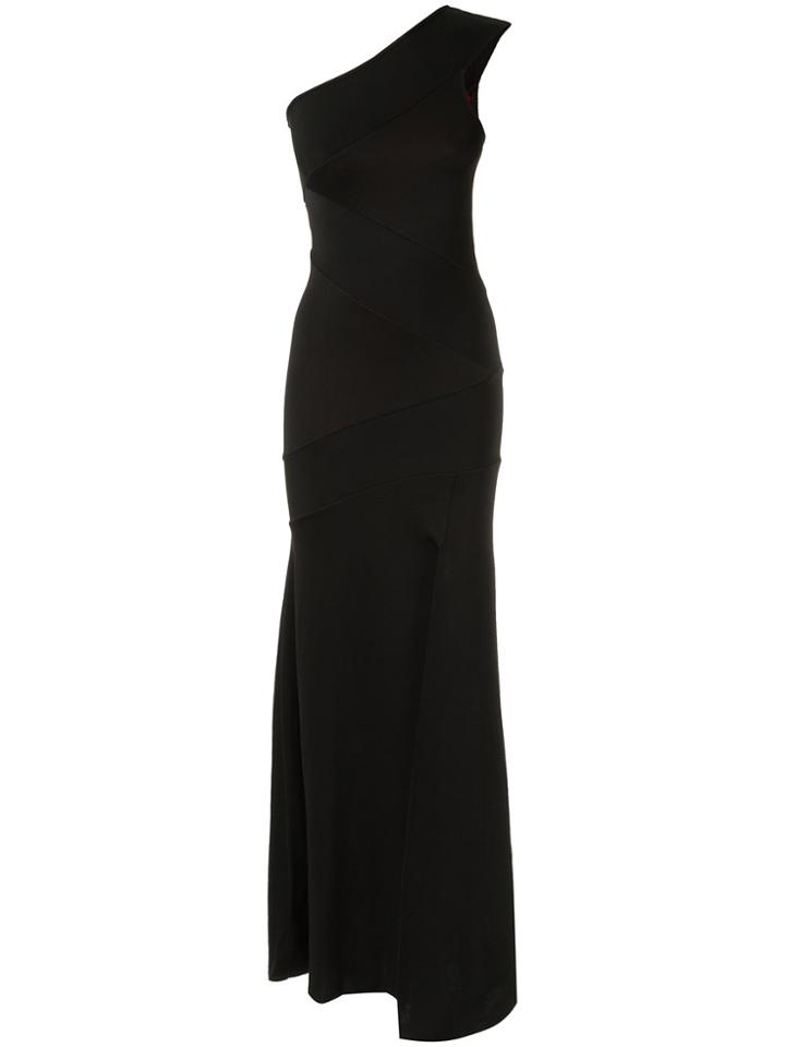 Cecilia Prado Asymmetric Gown - Black