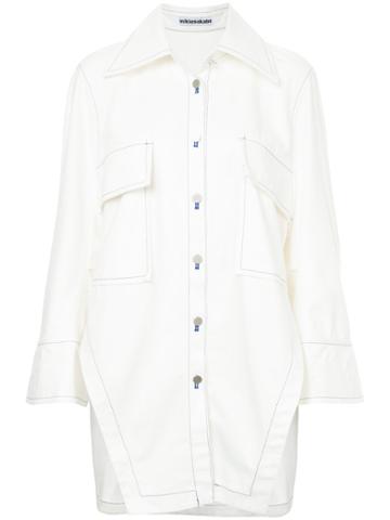 Mikio Sakabe Wide Sleeve Denim Jacket - White