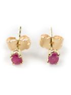Wouters & Hendrix Gold 'ruby' Earrings