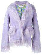 Saks Potts Shearling Jacket, Women's, Size: 1, Pink/purple, Sheep Skin/shearling/polyester