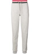 Moncler Striped Waistband Track Pants - Grey