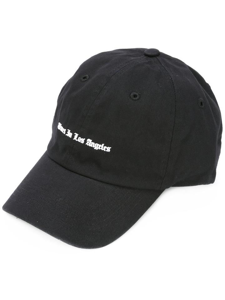 Stampd 'times' Embroidered Cap, Men's, Black, Cotton