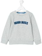 Boss Kids Logo Front Sweatshirt, Boy's, Size: 8 Yrs, Grey