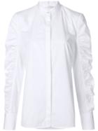 Victoria Victoria Beckham Ruched Long-sleeve Shirt - White