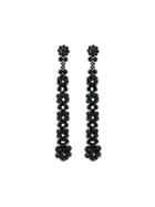 Simone Rocha Drop Flower Clip-on Earrings - Black