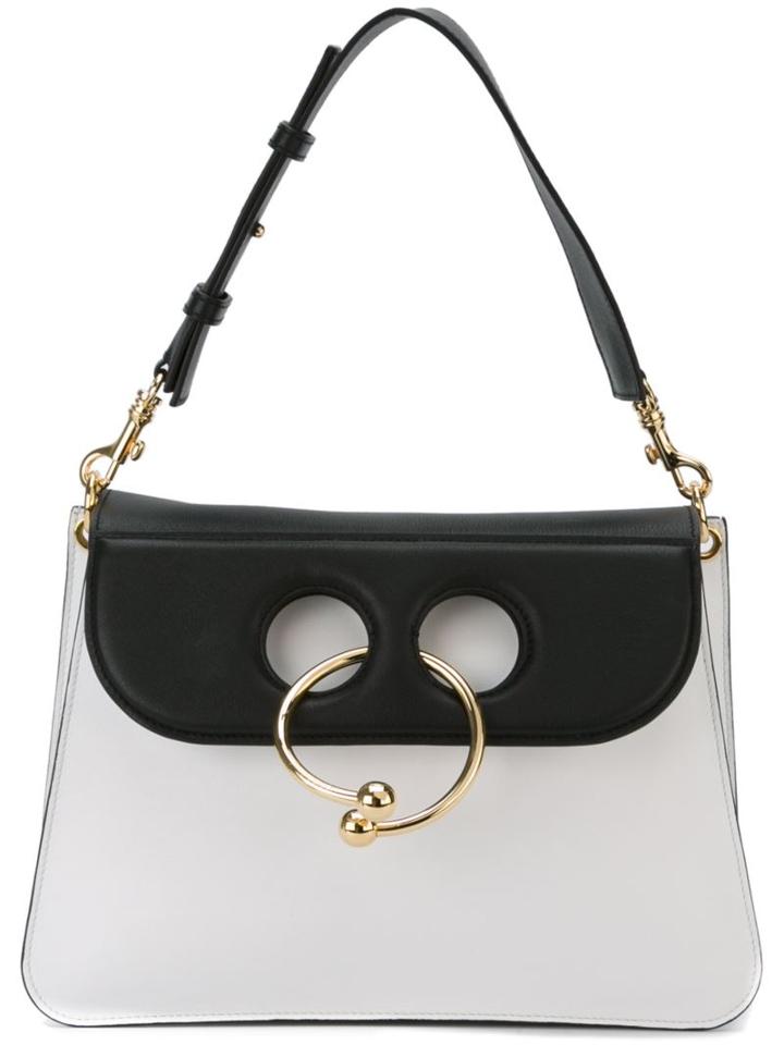 J.w. Anderson Medium Piercing Shoulder Bag, Women's, Black, Leather