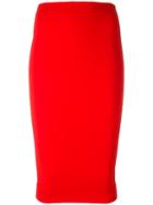 Victoria Beckham Matt Skirt, Women's, Size: 10, Red, Polyester/triacetate