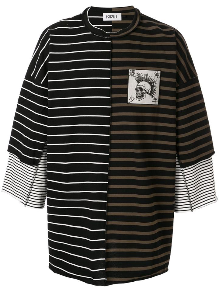 Kidill Oversized Chaos Striped T-shirt - Green