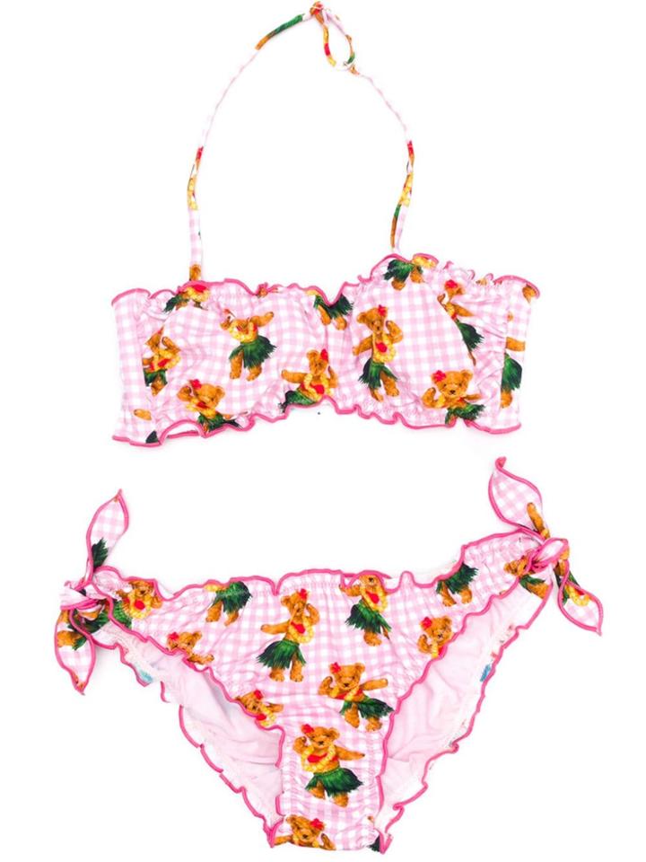 Mc2 Saint Barth Kids Emy Hawaii Bear Bikini - Pink