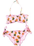 Mc2 Saint Barth Kids Emy Hawaii Bear Bikini - Pink