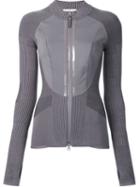 Adidas By Stella Mccartney Knit Cool Jacket, Women's, Size: Xs, Grey, Polyester/rayon