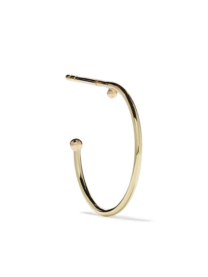Wouters & Hendrix Gold 18kt Yellow Gold Ball Hoop Earring
