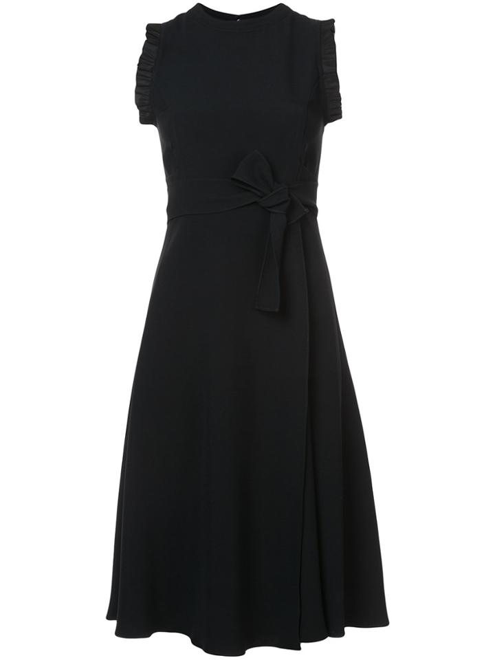 Tome Front Lace-up Detail Dress - Black
