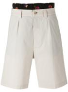 Christopher Kane Double Waistband Shorts, Men's, Size: 48, Nude/neutrals, Cotton