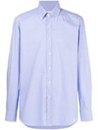 Xacus Gingham Button Down Shirt - Blue