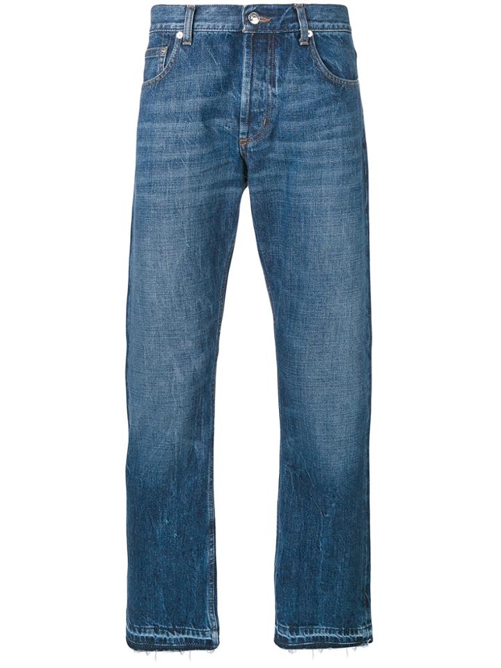 Alexander Mcqueen Straight Fit Jeans - Blue