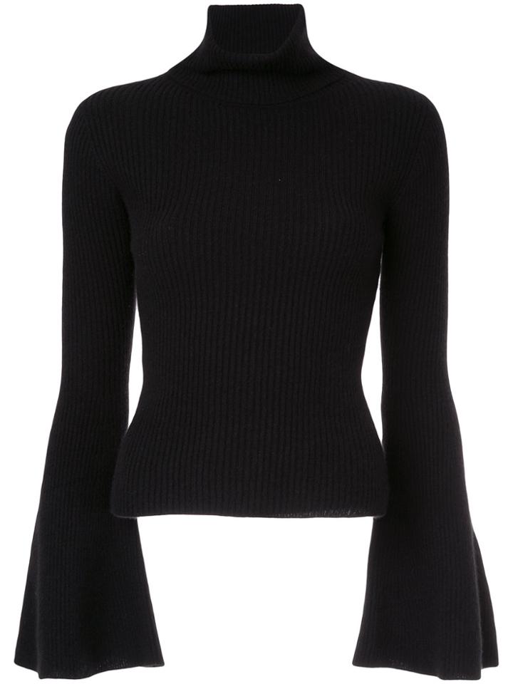 Aula Roll Neck Jumper - Black