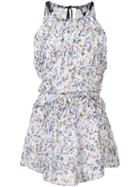 Derek Lam - Splatter Print Halterneck Blouse - Women - Silk - 36, White, Silk