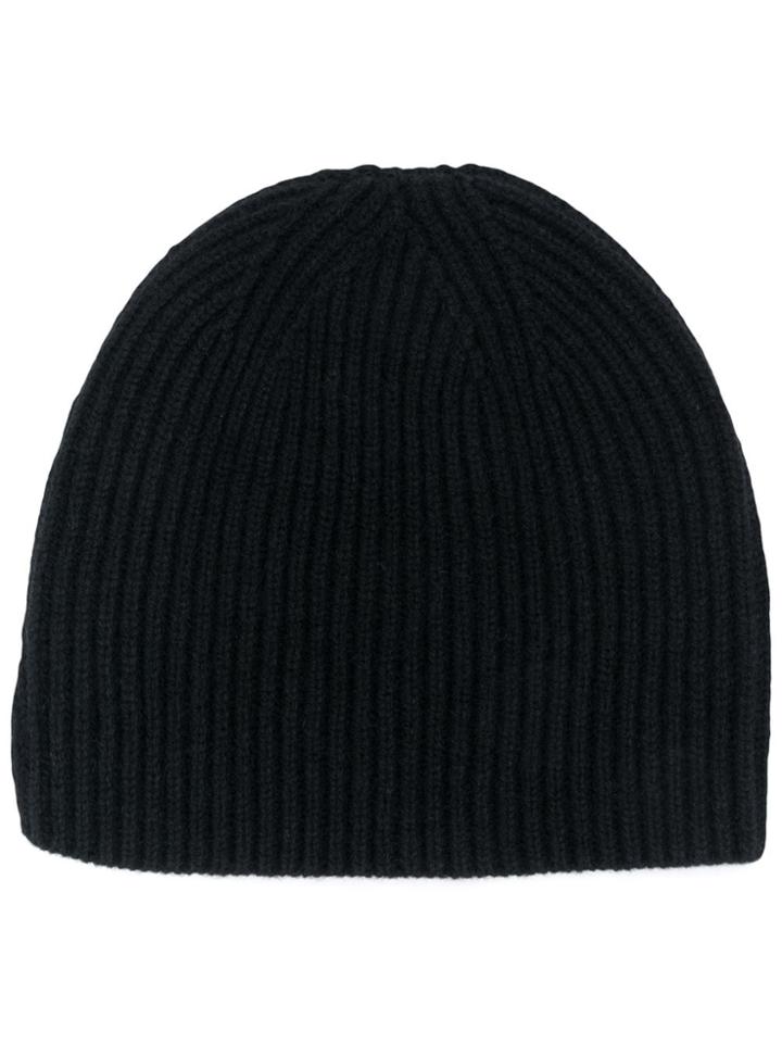 Lemaire Knitted Beanie Hat - Black