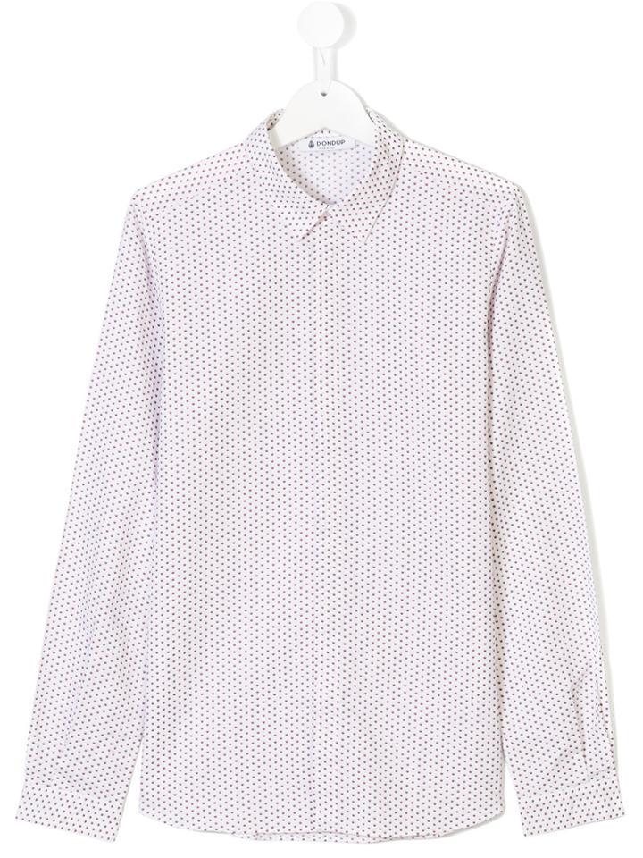 Dondup Kids Printed Shirt - White