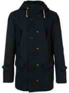 Equipe '70 Hooded Coat, Men's, Size: 52, Blue, Wool/polyamide