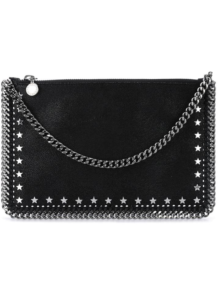 Stella Mccartney Star-studded Falabella Purse - Black