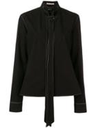 Balenciaga Vintage Contrast Stitching Detailed Shirt - Black