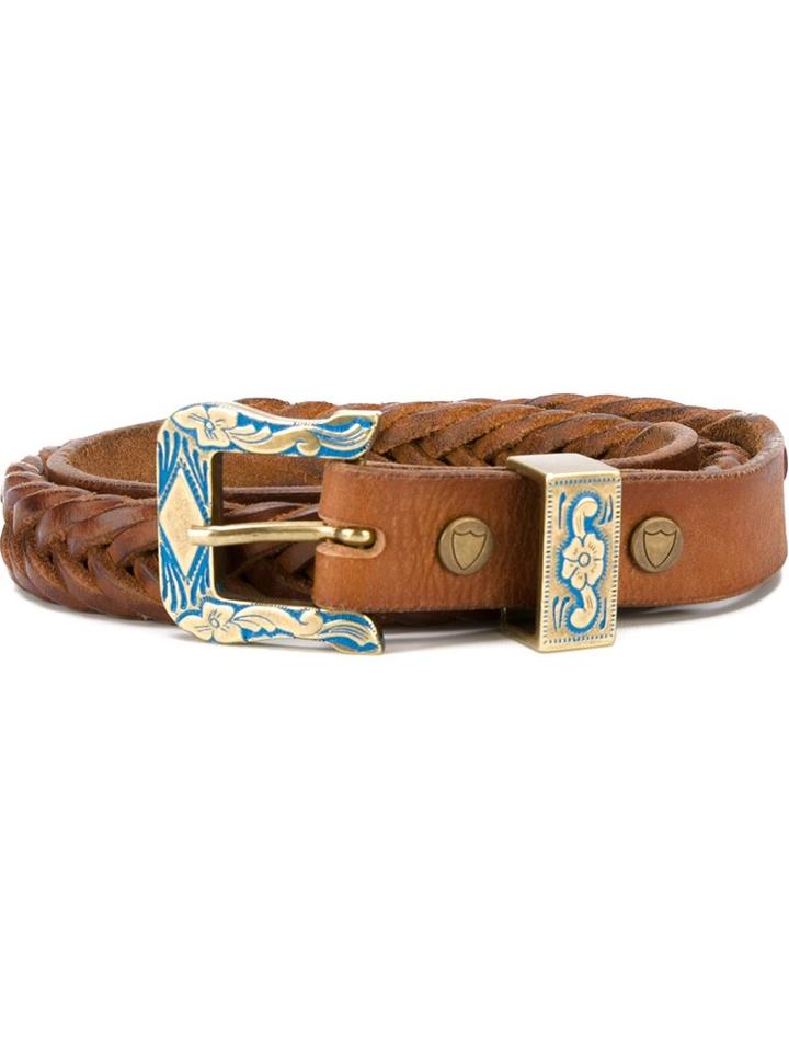 Htc Hollywood Trading Company Buckle Belt, Women's, Size: 80, Brown, Leather