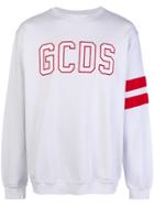 Gcds Logo Jersey Sweater - White