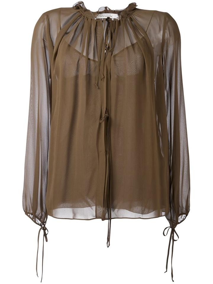 Dorothee Schumacher 'airy Affairs' Blouse, Women's, Size: 1, Brown, Silk