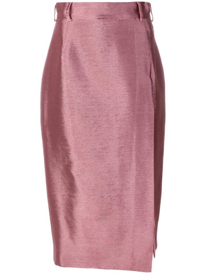 Daizy Shely Lurex Skirt - Pink & Purple