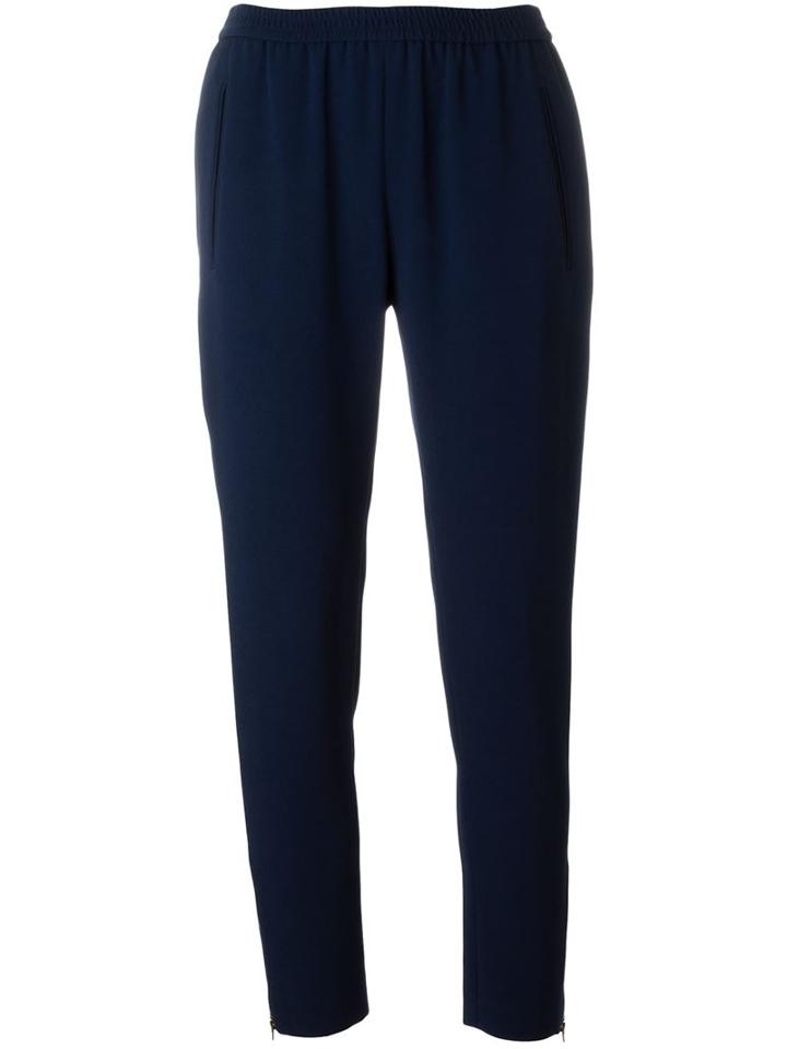 Stella Mccartney Velez Trousers, Women's, Size: 40, Blue, Acetate/viscose/spandex/elastane