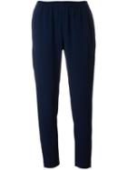 Stella Mccartney Velez Trousers, Women's, Size: 40, Blue, Acetate/viscose/spandex/elastane